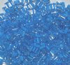 50g 5x4x2mm Aqua Lined Crystal Tile Beads